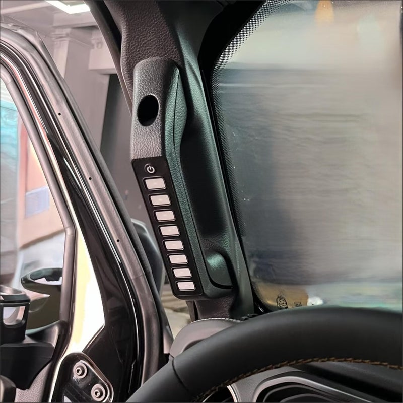Voswitch JL810 Grab Handle Switch Panel for Jeep Wrangler JL 2024current and Gladiator 2024current