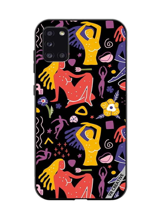 VR CREATIVE Protective Case Cover For Samsung Galaxy A31 Of Flat Matisse Style Design Multicolour - Image 1