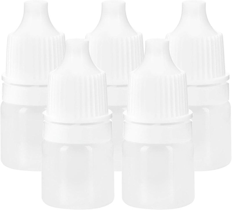 Haofy 100Pcs Squeezable Eye Drop Bottles, Refillable 0.07 Fl Oz Plastic Containers for Light Oils Paint Eye Drops Travel Use. Easy Squeeze Design Ensures Precise Liquid Control. - Image 5