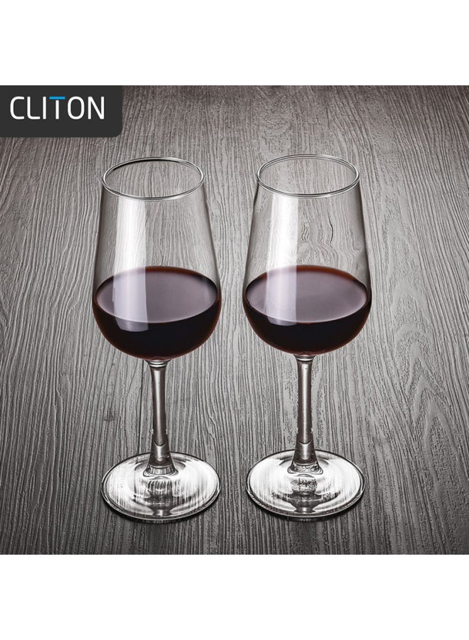 Cliton Wine Gl For Home Use, Bordeaux Red Wine Gl, Glass Cups For Wine And Liquor, Bar Set Of 2 - Image 5