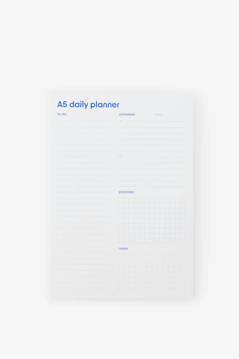 Typo A5 DAILY NOTEPAD PLANNER