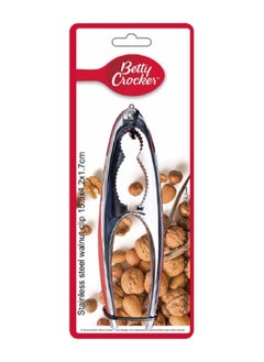 Betty Crocker Durable Stainless Steel Walnut Cracker Red and Silver 1.7 x 4.2 x 15.5 cm BC4116  - Image 3