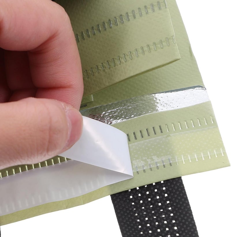 Healifty 50pcs Handle Drinking Bags Packaging Carriers Take Out Bag Beverage Carrier For Beverage Coffee Juice Mike Tea Stores Olive Green - Image 2