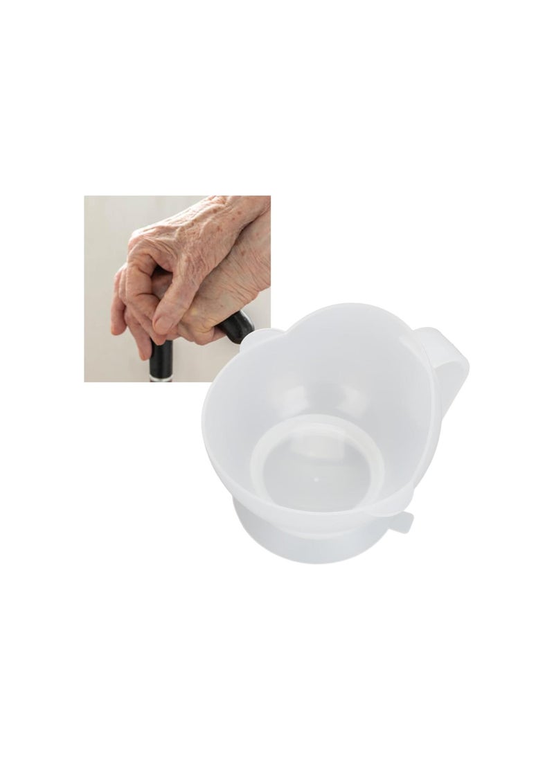 silvercnc - Spill Proof Scoop Bowl with Suction Base, Self Feeding Adaptive Bowl Adaptive Eating Utensils for Adults Elderly Disabled - Image 1