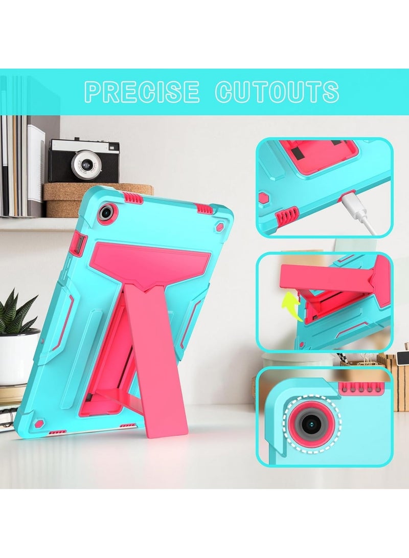 Case for Samsung Galaxy Tab A9+ A9 Plus 11.0 inch SM-X210/ X215/X216, 3-Layers Combo Heavy Duty Rugged Shockproof Tablet Cover with Kickstand - Image 3