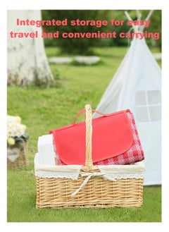 Ssovi Outdoor Picnic Mat, Moisture-Proof And Thickened Moisture-proof Mat, Beach Camping Mat, Outdoor Cushion,Foldable Waterproof Outdoor Picnic Mat 200 x 200cm（red）  - Image 4
