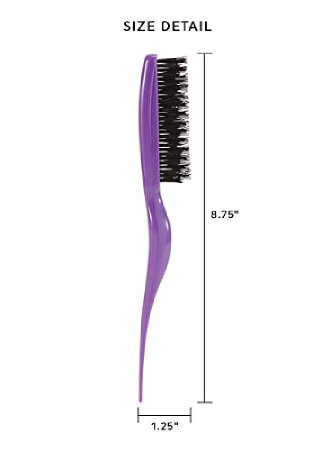 Cricket Amped Up Teasing Hair Brush For Volume Backcombing Lifting Styling And Sectioning Hair Purple - Image 3