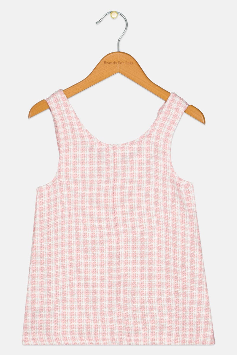 KOTON Toddlers Girl Textured Casual Dress, Multicolor - Image 2