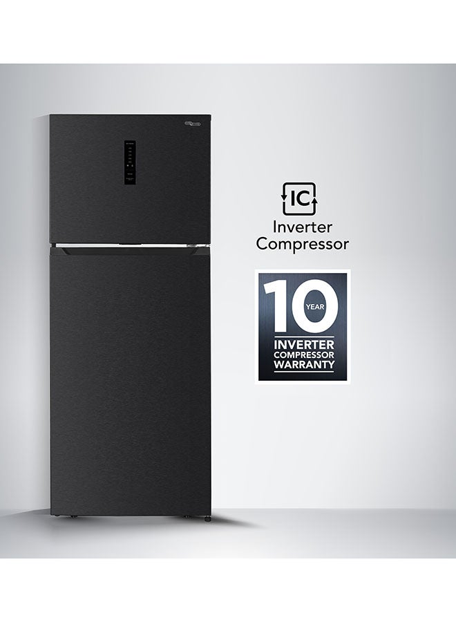 SUPER GENERAL 700L Gross & 528L Net Capacity Double Door Top Mount Refrigerator with Digital Control with Temperature Display, Total No Frost, Twist Ice Maker, Inverter Compressor 528 L SGR715IE Black Inox - Image 2