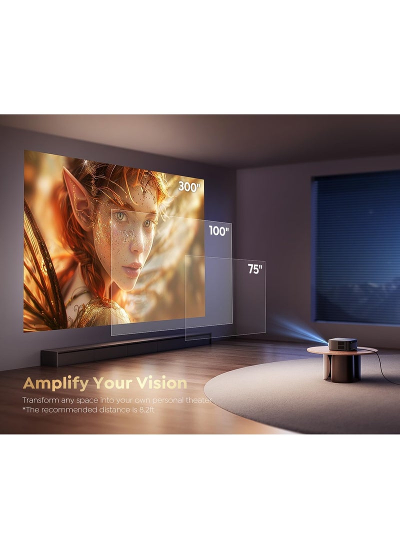 Generic 4K WiFi Bluetooth Projector – Full HD 1080P with Auto Keystone Correction  - Image 2