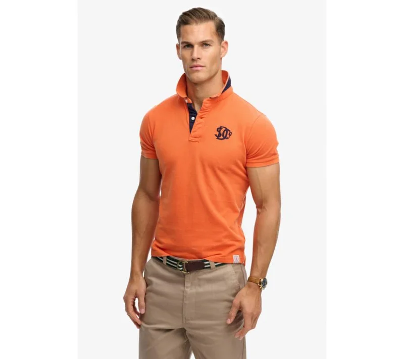 Superdry Pique Monogram Polo Shirt
