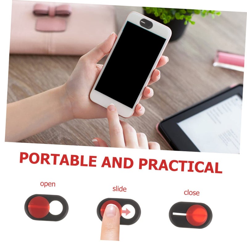 4 Pcs Webcam Cover Practical For Phones Tablets Easy Open Close - Image 3