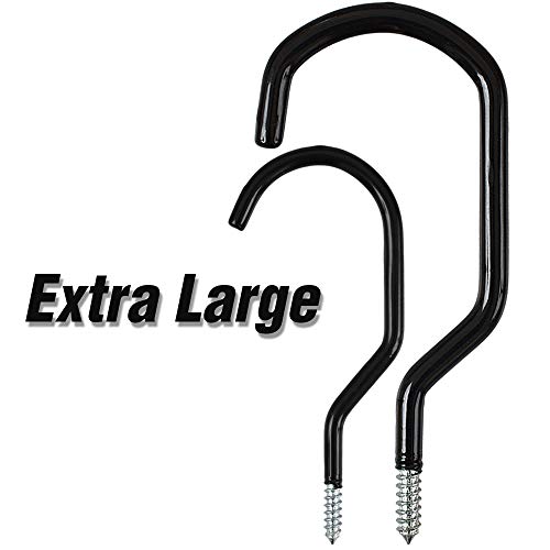 Cozihom 8 Inches Extra Large Mountain Bike Storage Hook Set, Heavy Duty Garage Hook Set Pack of 2 - Image 4