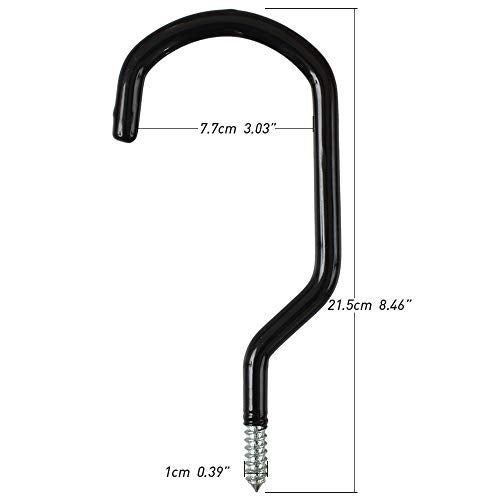 Cozihom 8 Inches Extra Large Mountain Bike Storage Hook Set, Heavy Duty Garage Hook Set Pack of 2 - Image 2