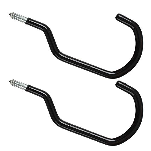 Cozihom 8 Inches Extra Large Mountain Bike Storage Hook Set, Heavy Duty Garage Hook Set Pack of 2 - Image 1