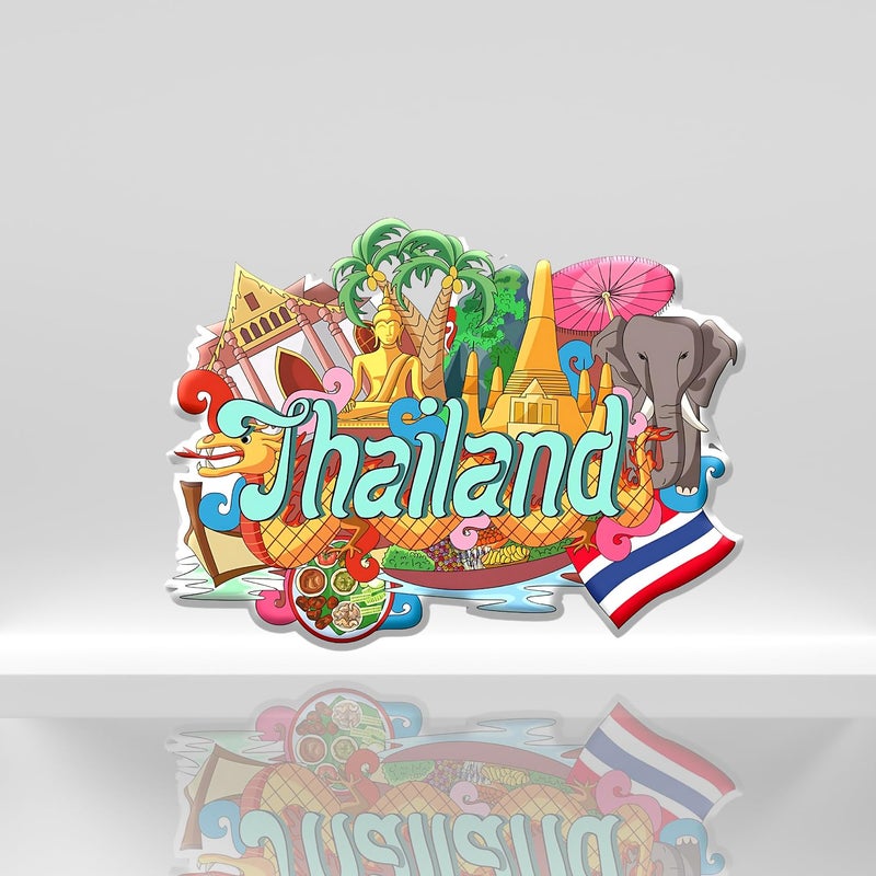 Click n ship Multicolor Thailand Fridge Magnet - Image 4