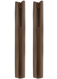 Twin Draft Guard 2 PCS Portable Door Guard Brown  - Image 2