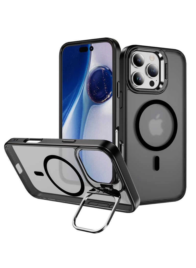 فريق ديلوكس آيفون 16 برو ماكس حالة واقية، متوافقة مع MagSafe مدمجة في وقف آيفون حالة واقية مقاومة للخدش الظهر حالة كلاسيكية سلسلة شفافة - Image 1