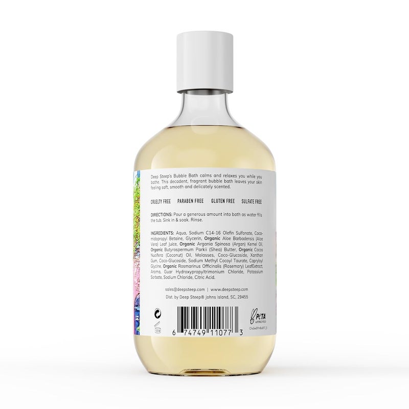 Deep Steep Bubble Bath, Strawberry Plum 17 oz (Pack of 2) – Hypoallergenic, Clinically Tested Soothing Soak with Shea Butter & Argan Oil – Sulfate-Free - Image 2