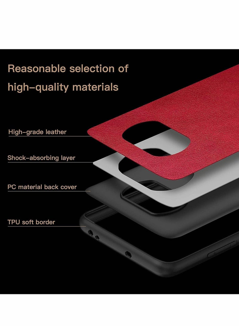 Y&D Designed for Xiaomi Poco X3 NFC Pro Case Premium Slim Stylish High-end Leather Anti-Scratch Shockproof Cover Case Coffee gray - Image 3