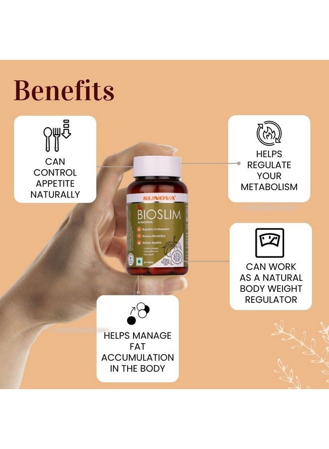 sunova Bioslim- Weight Management Formula | Made Up Of Garcinia Cambogia And Green Coffee Bean Extracts - 60 Tablets (Pack Of 1) - Image 3