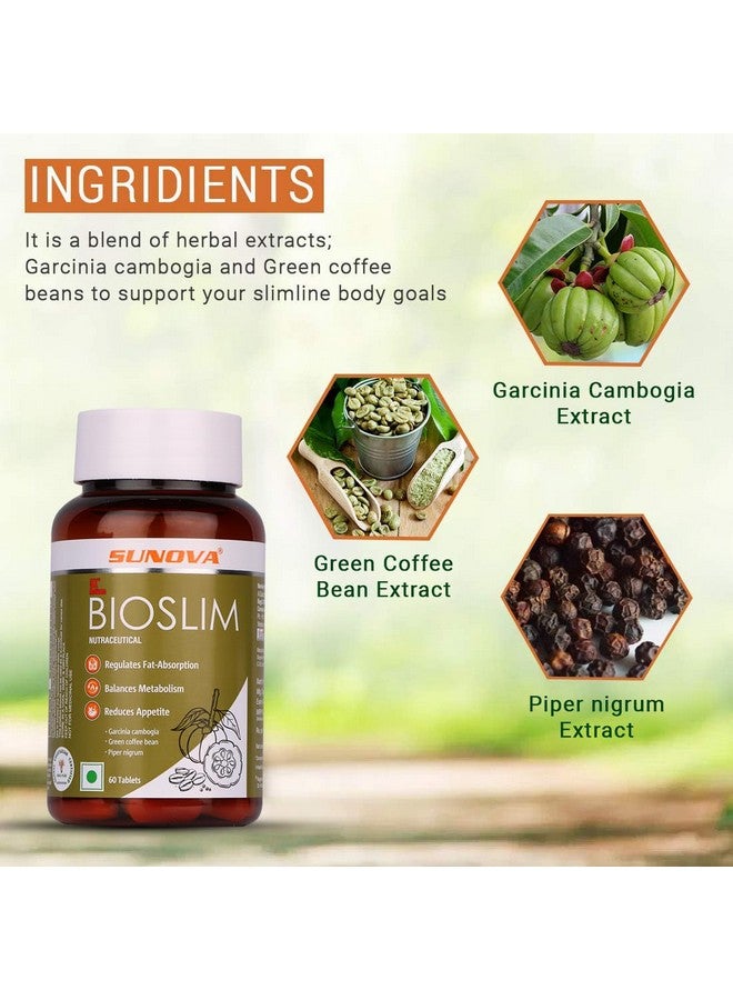 sunova Bioslim- Weight Management Formula | Made Up Of Garcinia Cambogia And Green Coffee Bean Extracts - 60 Tablets (Pack Of 1) - Image 4