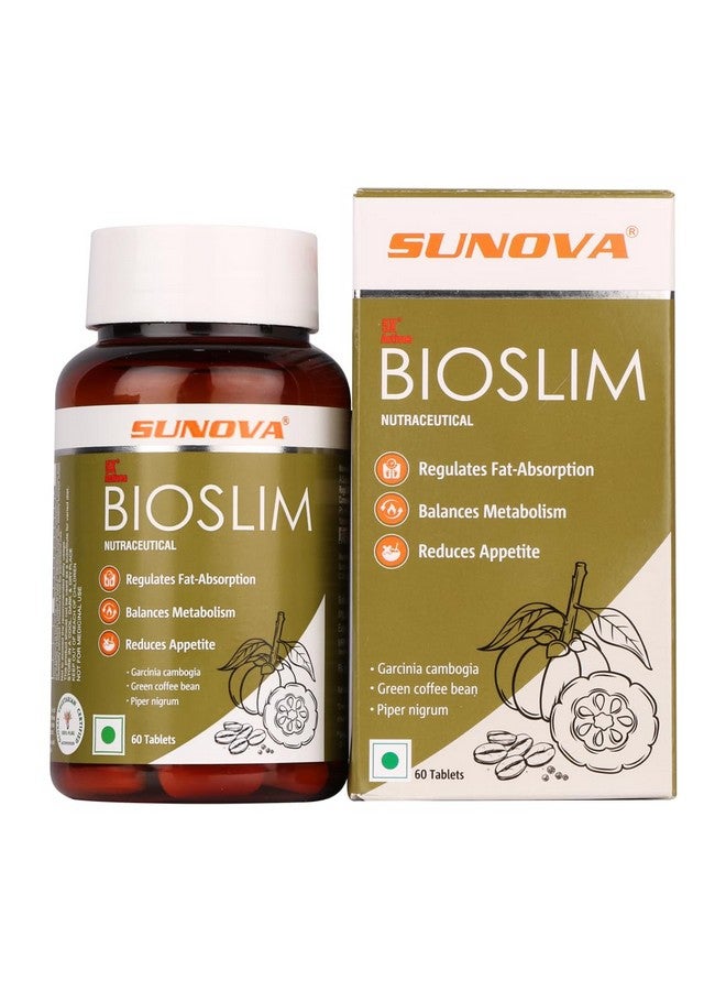 sunova Bioslim- Weight Management Formula | Made Up Of Garcinia Cambogia And Green Coffee Bean Extracts - 60 Tablets (Pack Of 1) - Image 1
