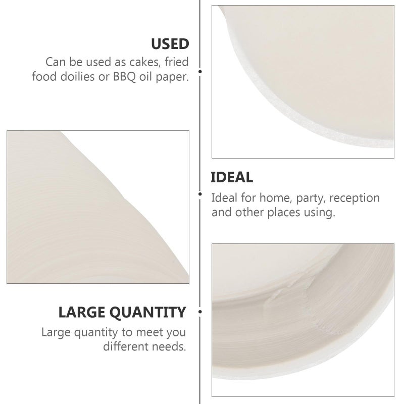 11.5cm 500 Sheets Non Stick Baking Paper Parchment Circles Food Grade Disposable Liners - Image 4