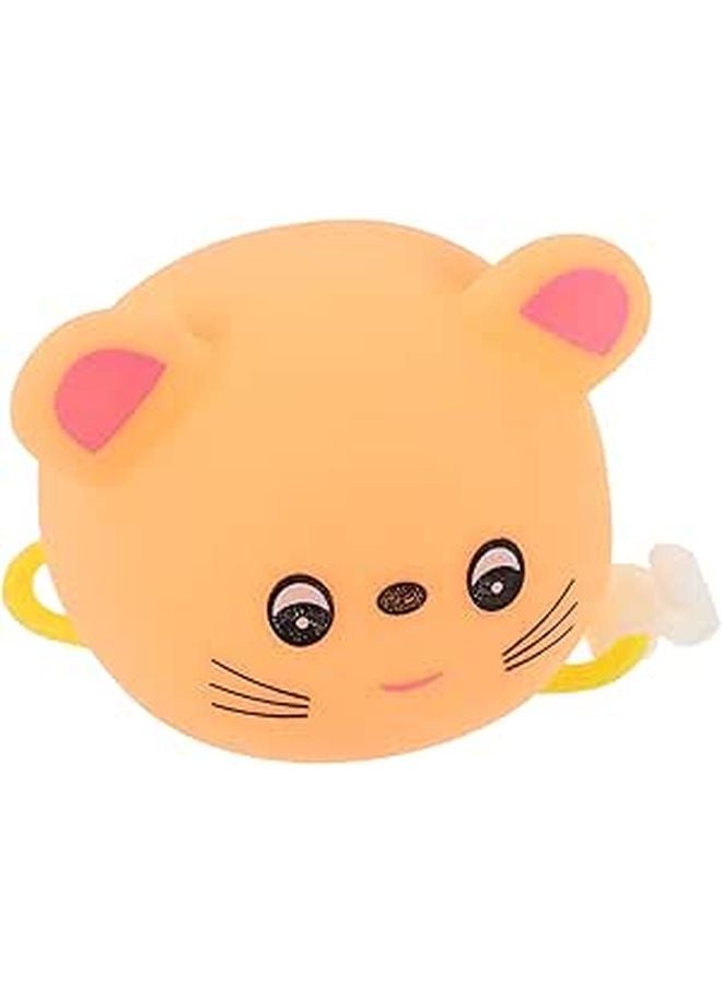 Pink Bicycle Safety Set Cartoon Squeeze Horn and Helmet Light for Mountain Road Bike - Image 1