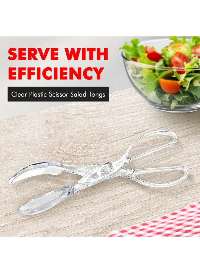 Chef Craft Chef Craft Premium Salad Scissor Tongs, 11.25 inch, Clear - Image 1