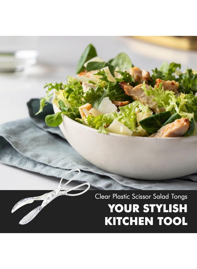 Chef Craft Chef Craft Premium Salad Scissor Tongs, 11.25 inch, Clear - Image 4