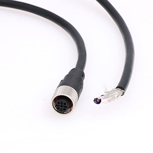 Eonvic Industrial M12 Female 4 Pin Connector Molded PVC Aviation Sensor Cable - Image 2