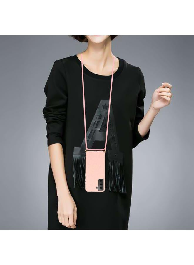 S-TOP Case For Samsung Galaxy A15 5G Wheat Straw Material + TPU Phone Case with Lanyard - Image 4