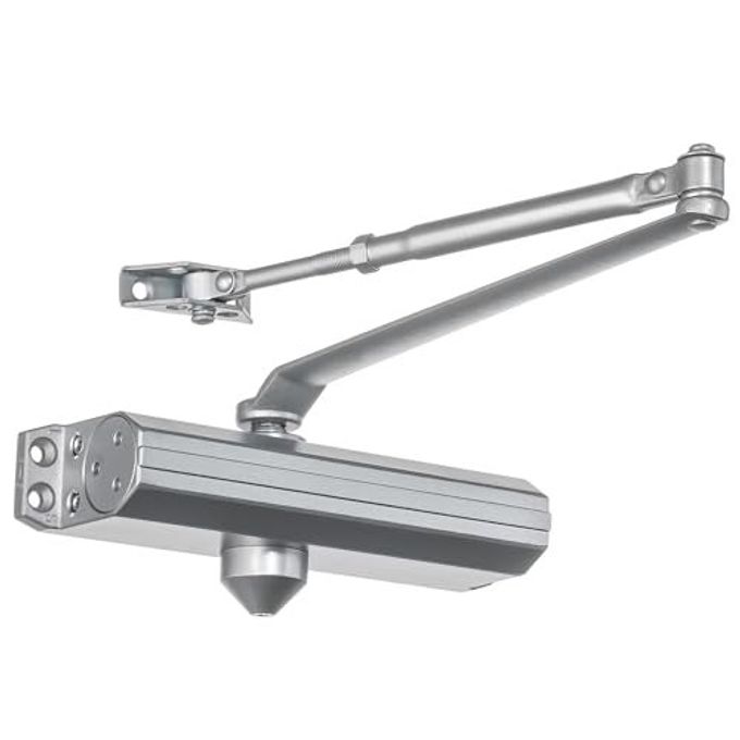 Dynasty Hardware Dynasty Door Closer Adjustable Spring Size 3-6 Hydraulic Automatic Door Closer Series 1636 (Aluminum) - Image 1