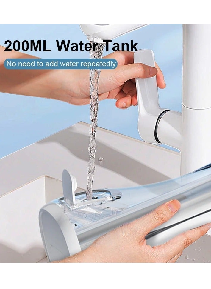 DIGI CORE Water Dental Flosser Portable Oral Irrigator, 200ML Cordless Rechargeable Teeth Cleaner With 3 Cleaning Modes & 4 Replaceable Nozzles, Waterproof Design, Easy Installation, High-Pressure Jet for Effective Teeth & Gum Cleaning Black - Image 4