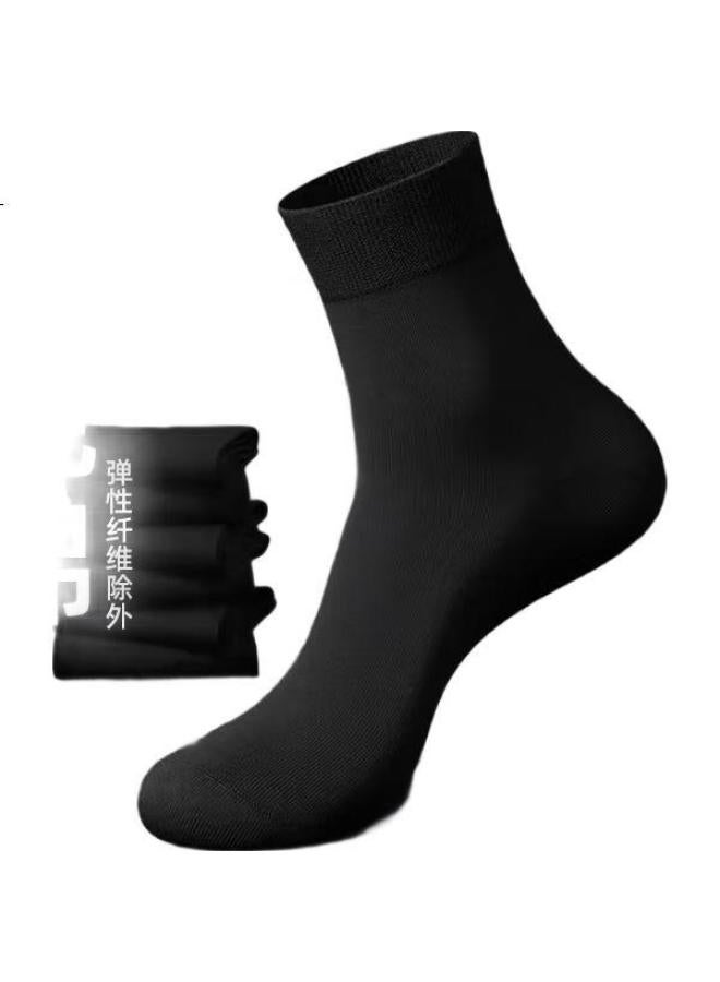 Liangrenfang Men'S Socks, Summer Pure Cotton 100%, Men'S Socks, Odor-Resistant, Antibacterial, Short Socks, Sweat-Absorbing, Breathable, Thin Cotton Mid-Calf Socks