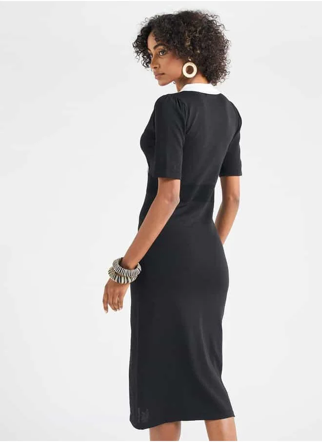 Splash FAV Tuxedo Knit Dress