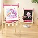 Belleur Wooden Art Easel for Kids 2 Adjustable Double Sided Easel for Toddlers with DryErase Board Magnetic Whiteboard Paper Roll Rod 2840 Height Learning Toys Gift for Child Pink - Image 2