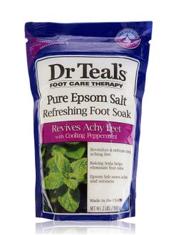 Dr Teal's Pure Epsom Salt Foot Soak with Cooling Peppermint 909g  - Image 1