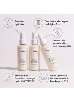 Ouai OUAI Travel Kit - Includes Travel Size Leave In Conditioner, Detox Shampoo, Fine to Medium Hair Mask, Scalp & Body Scrub - Travel Size Stocking Stuffers for Women (4 Count)  - Image 4
