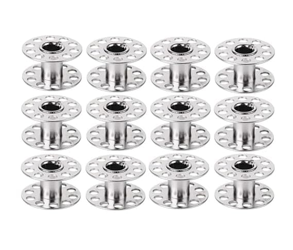 SURAKO COLLECTIONS SURAKO COLLECTIONS 12 Bobbins for SingerUshaVidyaBrother and Compatible with All Domestic Sewing Machines - Image 2