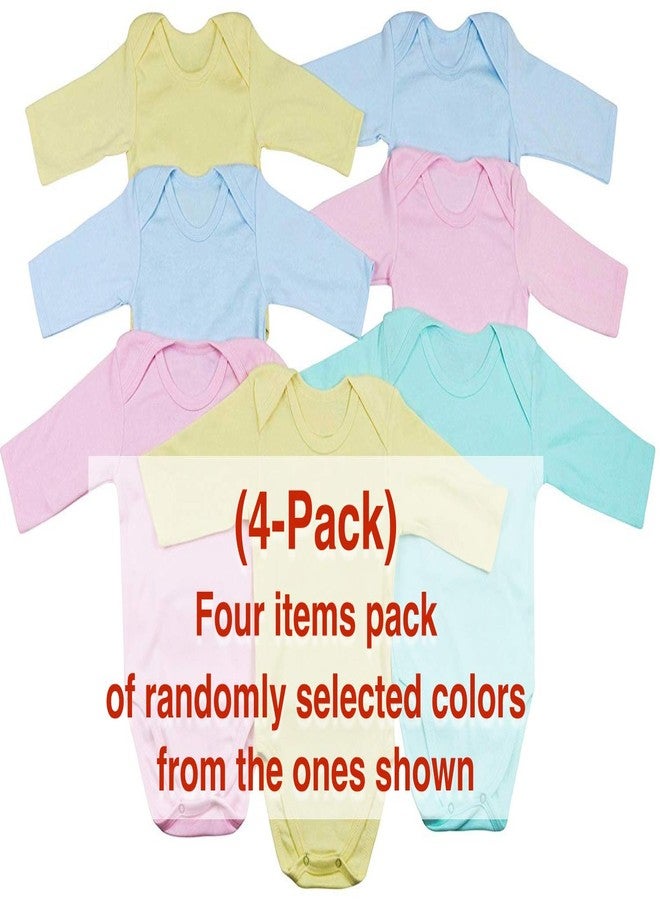 ToBeInStyle Babys' 4 Pack of 3/4 Sleeve One-Piece Bodysuit - Pastel - Size 3 - Image 2