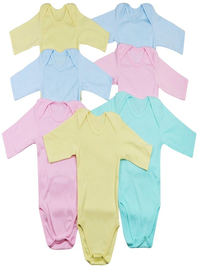 ToBeInStyle Babys' 4 Pack of 3/4 Sleeve One-Piece Bodysuit - Pastel - Size 3 - Image 1