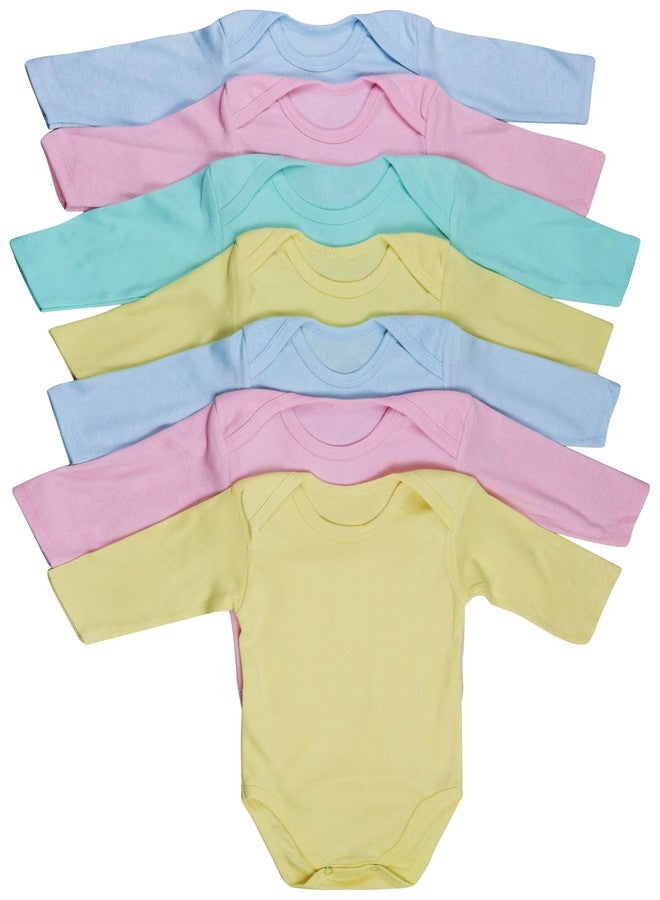 ToBeInStyle Babys' 4 Pack of 3/4 Sleeve One-Piece Bodysuit - Pastel - Size 3 - Image 3