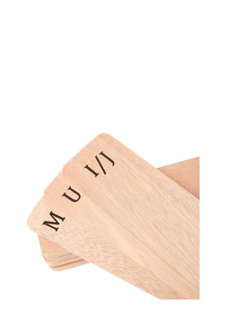 أم جي آي مجي الخشب الرقائقي سجل فواصل 13 قطعة/المجموعة (من الألف إلى الياء) - Image 4