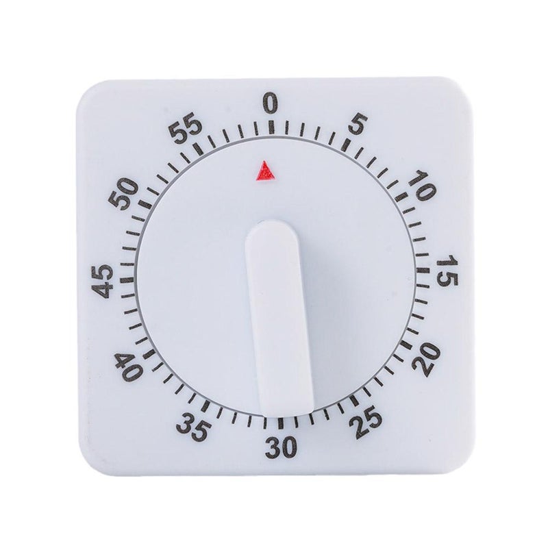 Kitchen square timer, 60-minute timer, reminder, mechanical timer - Image 1