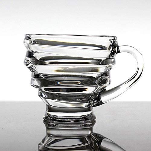 ezalla T Spiral Glass Tea Cup Honey Tea and Coffee Cup for MultiPuprose use Glass Tea Cup Set of 6 Transparent Cup Set for Home and Office Cup Set for Tea Coffee Green Tea Black Tea 200 ml - Image 5