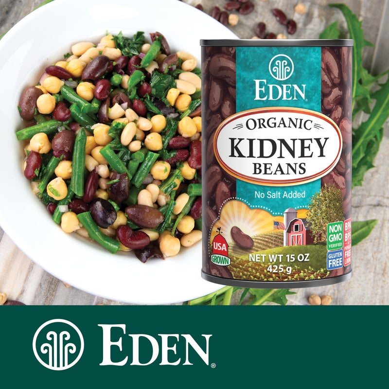 Eden Organic Red Kidney Beans, 15 oz Can, No Salt Added, Non-GMO, U.S. Grown, Heat and Serve, Macrobiotic, Red Beans (12-Pack) - Image 5