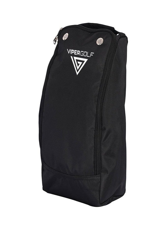 Viper Golf VIPERGOLF Two-Way Zip Closure Portable Ventilated Golf Shoe Bag for Men & Women, Golf Shoe Accessory - Image 1