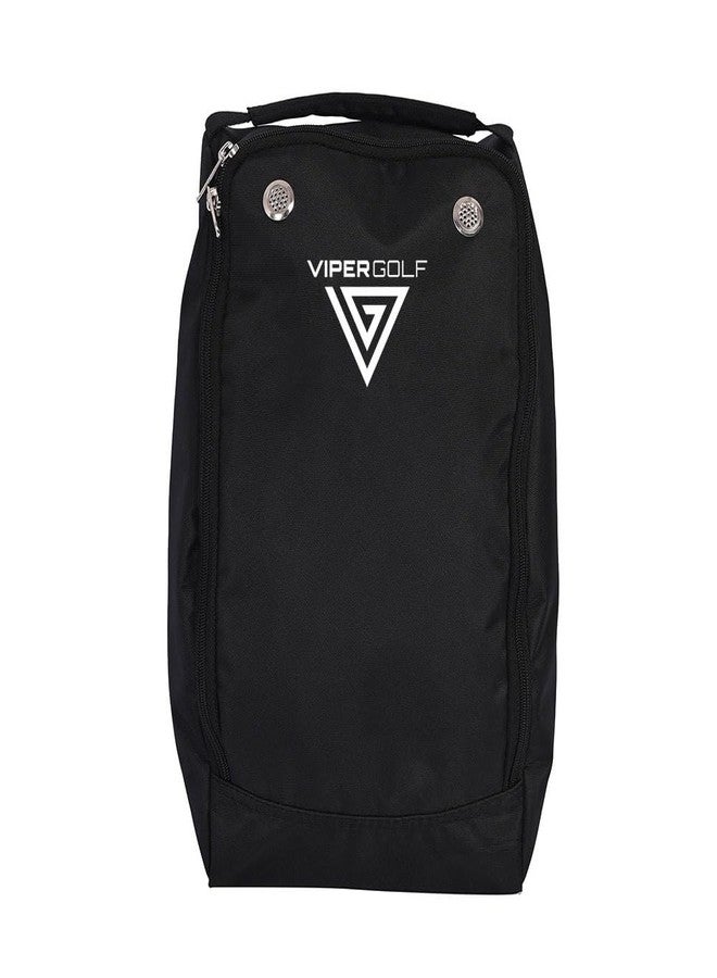 Viper Golf VIPERGOLF Two-Way Zip Closure Portable Ventilated Golf Shoe Bag for Men & Women, Golf Shoe Accessory - Image 3